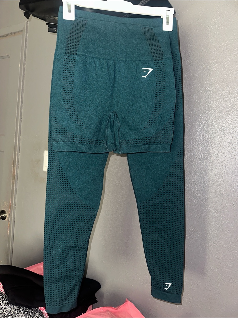 Gymshark women Teal Seamless Active Leggings